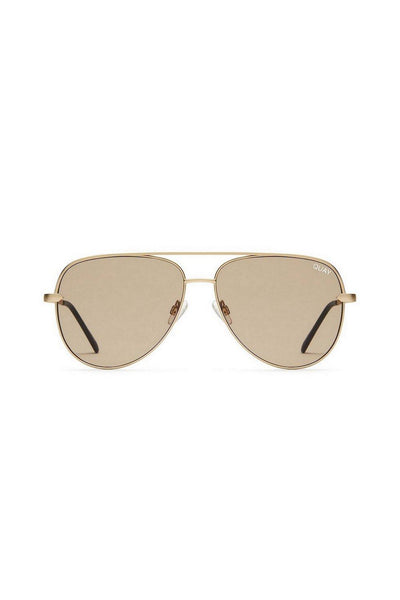 QUAY Sahara Sunglasses Gold Taupe | Hello Molly USA