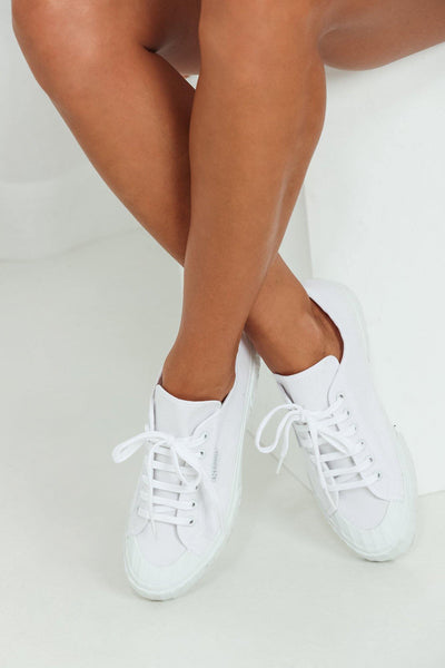SUPERGA 2630 Stripe Sneakers Total White | Hello Molly USA