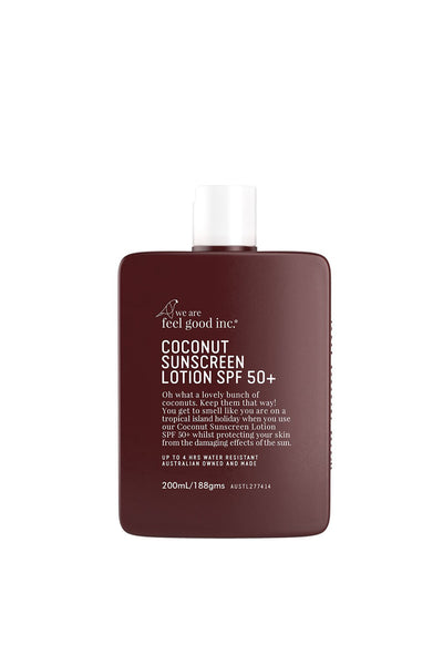 We Are Feel Good Inc. Coconut Sunscreen Lotion SPF 50+ 200ml