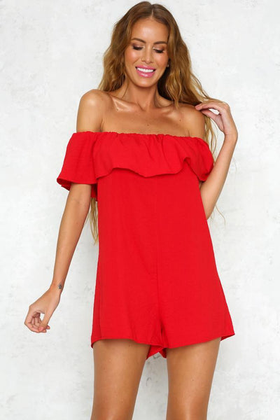 All About Balance Romper Red | Hello Molly USA