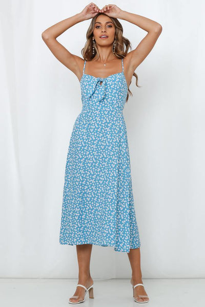 An Attempt Was Made Midi Dress Turquoise | Hello Molly USA