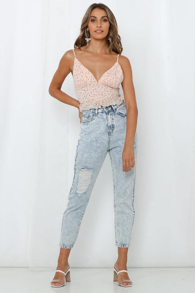 Pocket Full Of Soul Crop Jeans Blue | Hello Molly USA