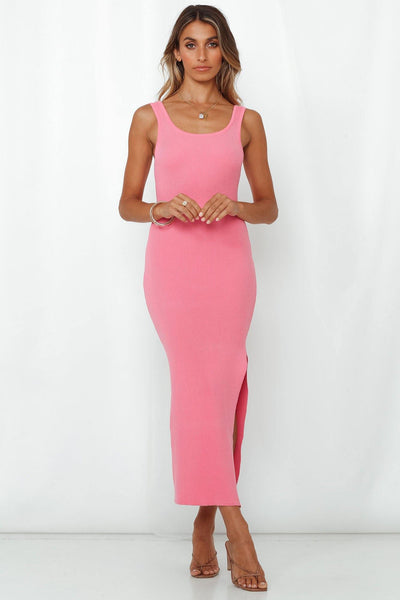 Bougie And Unapologetic Midi Dress Hot Pink | Hello Molly USA