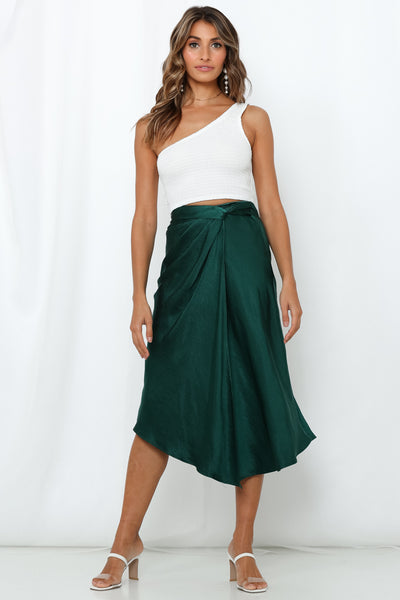 Wicked Game To Play Midi Skirt Teal