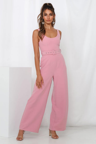 HELLO MOLLY Take A Sip Jumpsuit Pink | Hello Molly USA