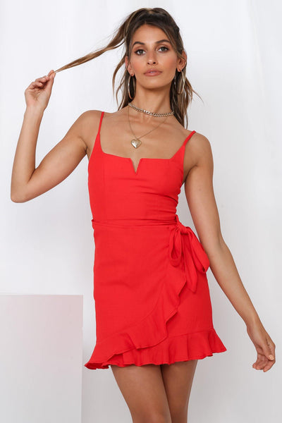 Song On The Minute Dress Red | Hello Molly USA