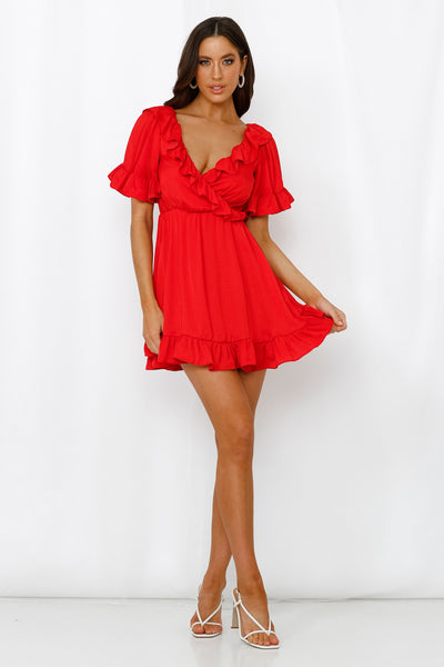 Getting Attached Dress Red