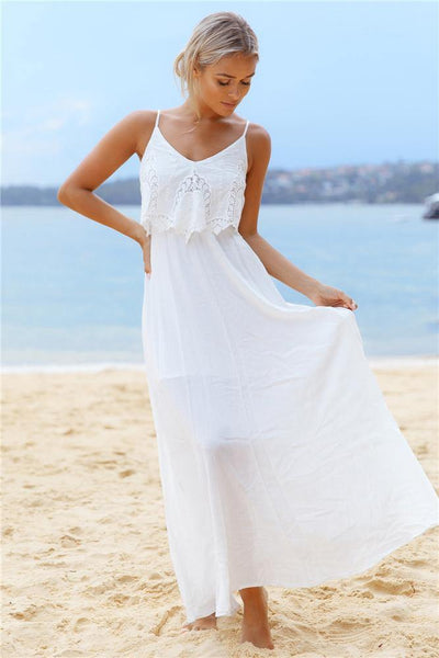 Song Of Angels Maxi Dress White | Hello Molly USA