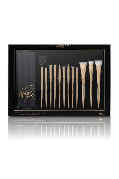NAPOLEON PERDIS Signature Golden Rule 12-Piece Makeup Brush Kit | Hello Molly USA