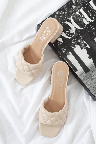 THERAPY Lucca Mules Nude | Hello Molly USA