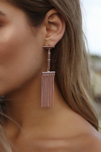 MINC COLLECTIONS Cascade Earrings Rose Gold