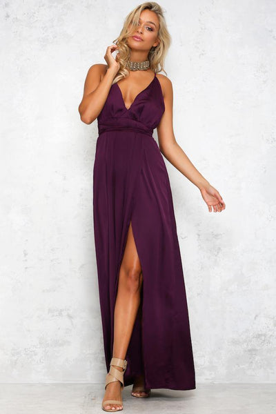 Catwalk Maxi Dress Purple | Hello Molly USA
