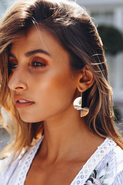WANDERLUST + CO Miro Gold Earrings