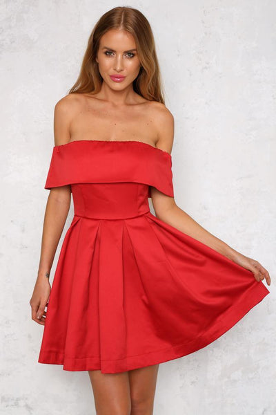 Trusted Instincts Dress Red | Hello Molly USA