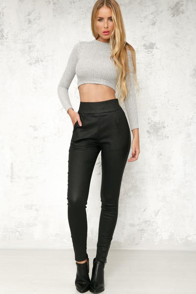 Deal With It Crop Top Grey | Hello Molly USA