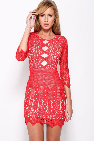 All Of The Possibilities Dress Red | Hello Molly USA