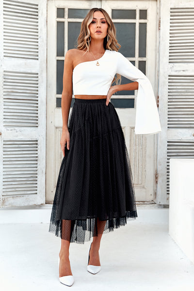 Another Fairytale Midi Skirt Black