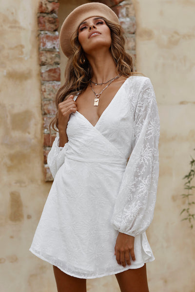 All The Love Dress White