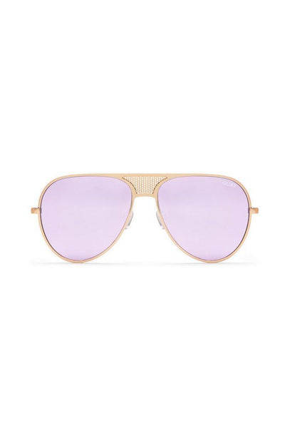 QUAY Iconic Sunglasses Gold Purple | Hello Molly USA