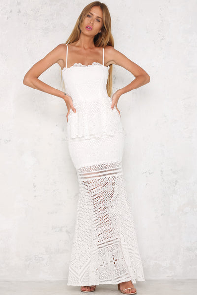 Always Together Maxi Dress White