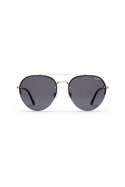 QUAY Somerset Sunglasses Gold Smoke